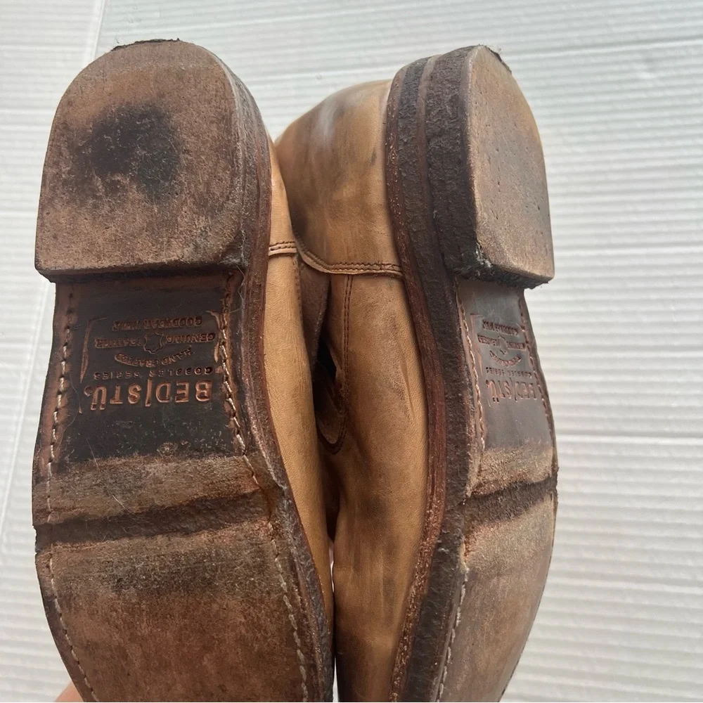 Bed Stu Women’s Tan Brown Spunky Motorcycle Boots Size 8.5 - Picture 9 of 11